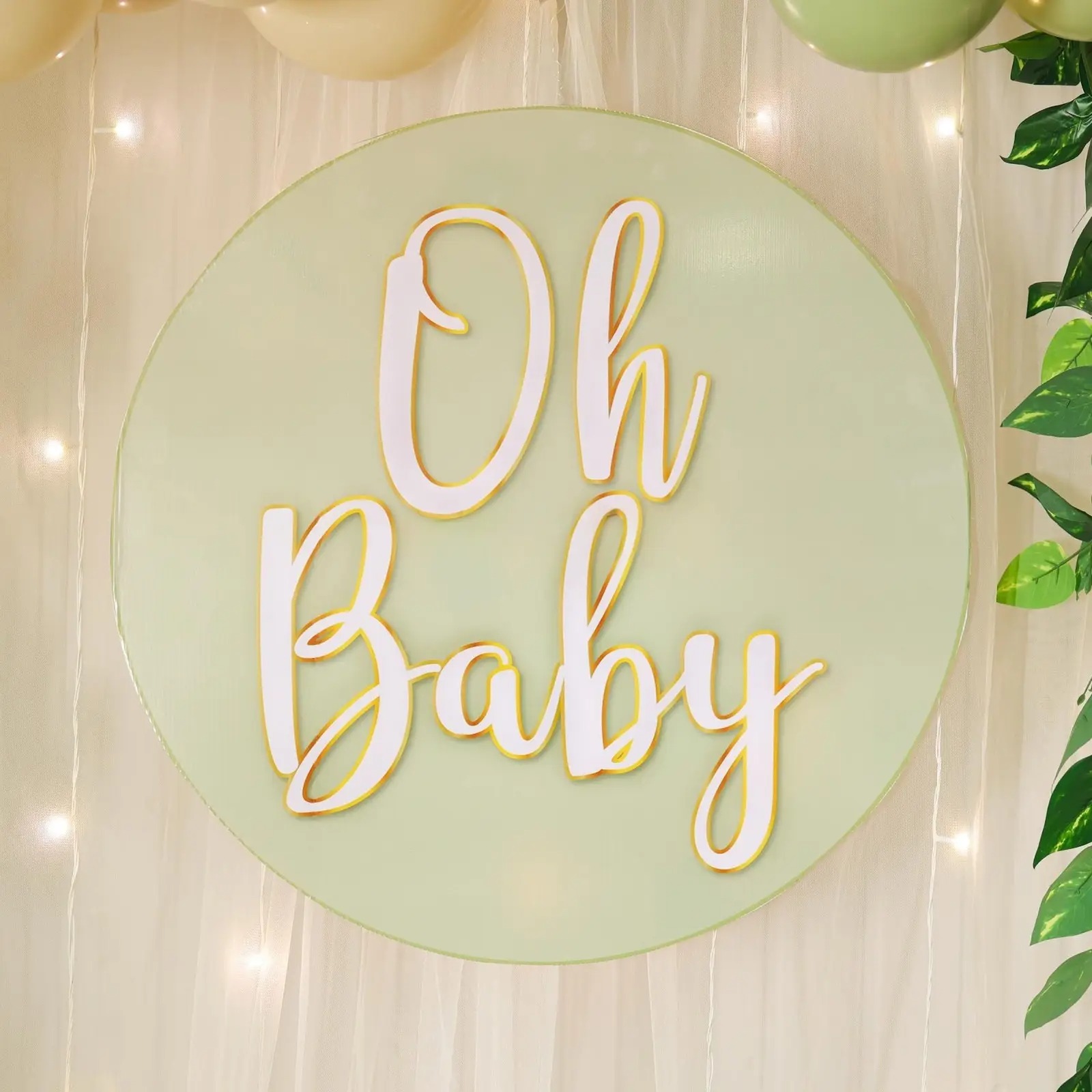 Rustic Charm Baby Shower Decor