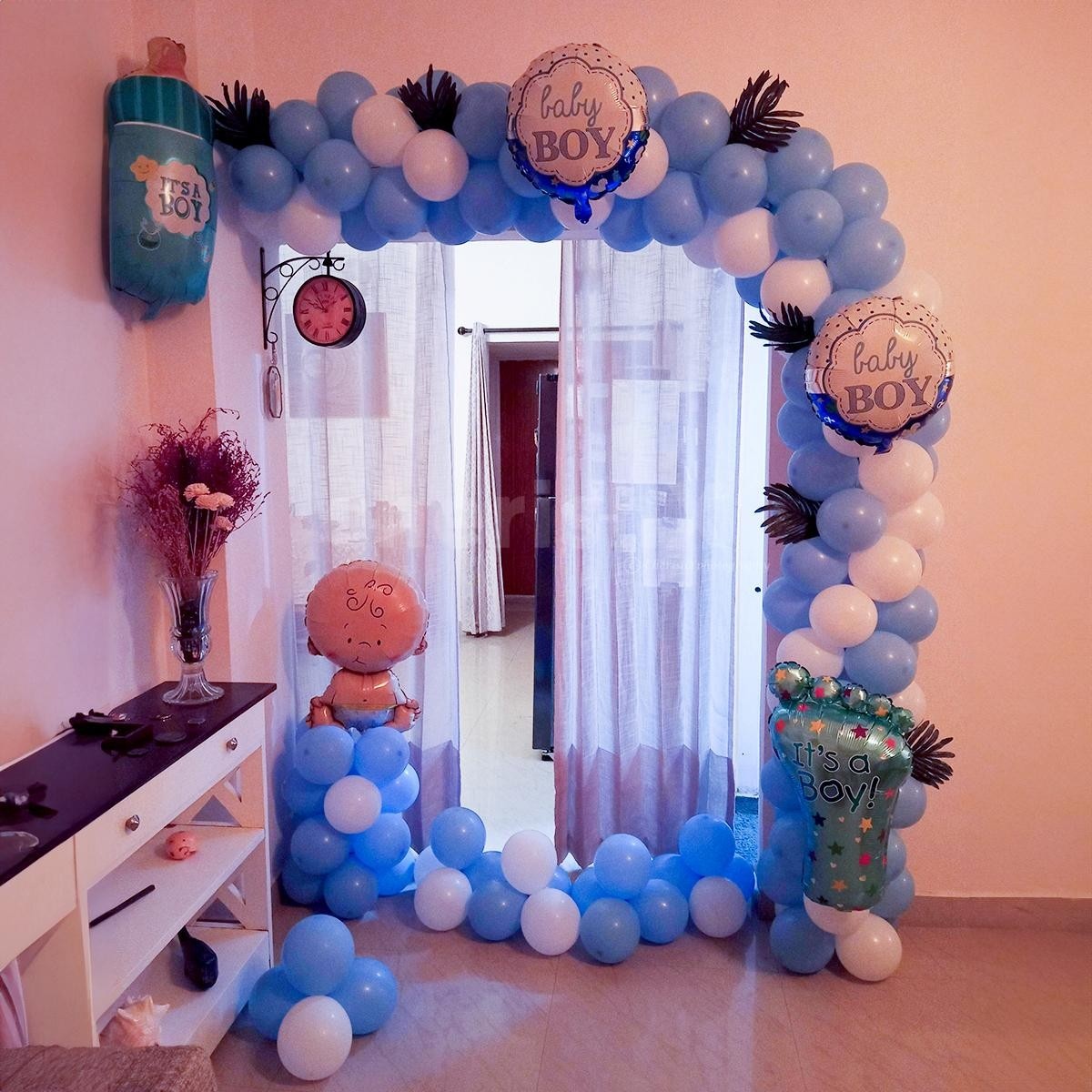 Pastel Blue Welcome Baby Boy Decoration