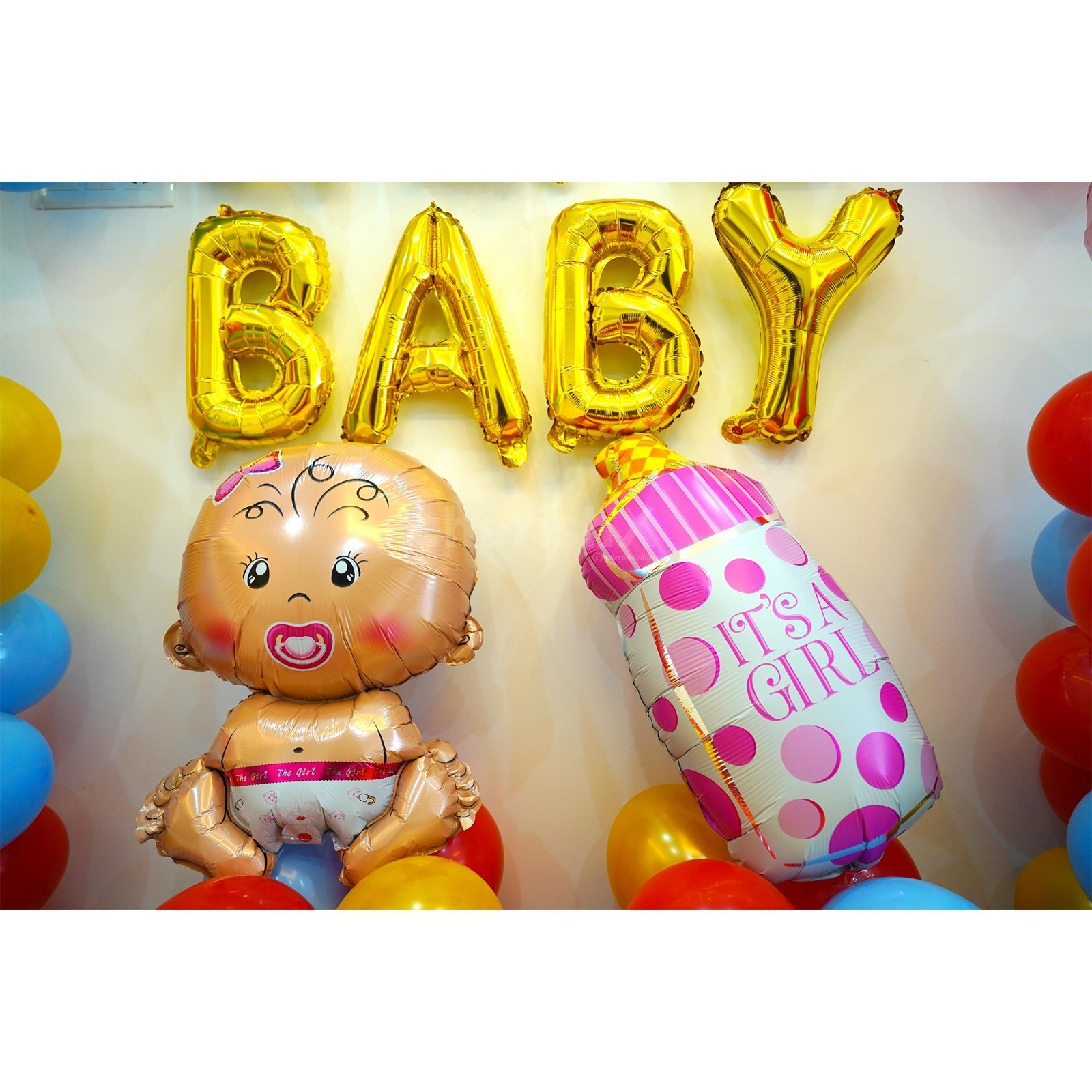 Colorful Welcome Home Baby Decor Delight