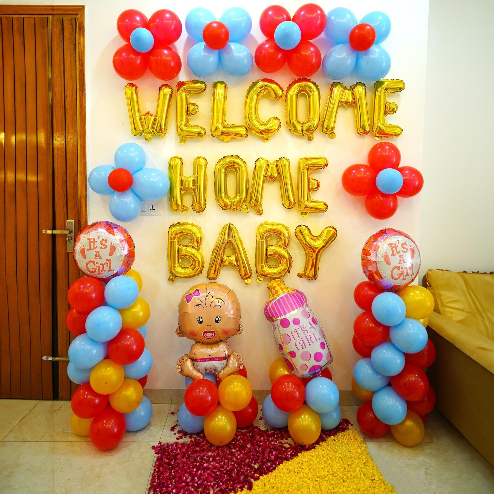 Colorful Welcome Home Baby Decor Delight