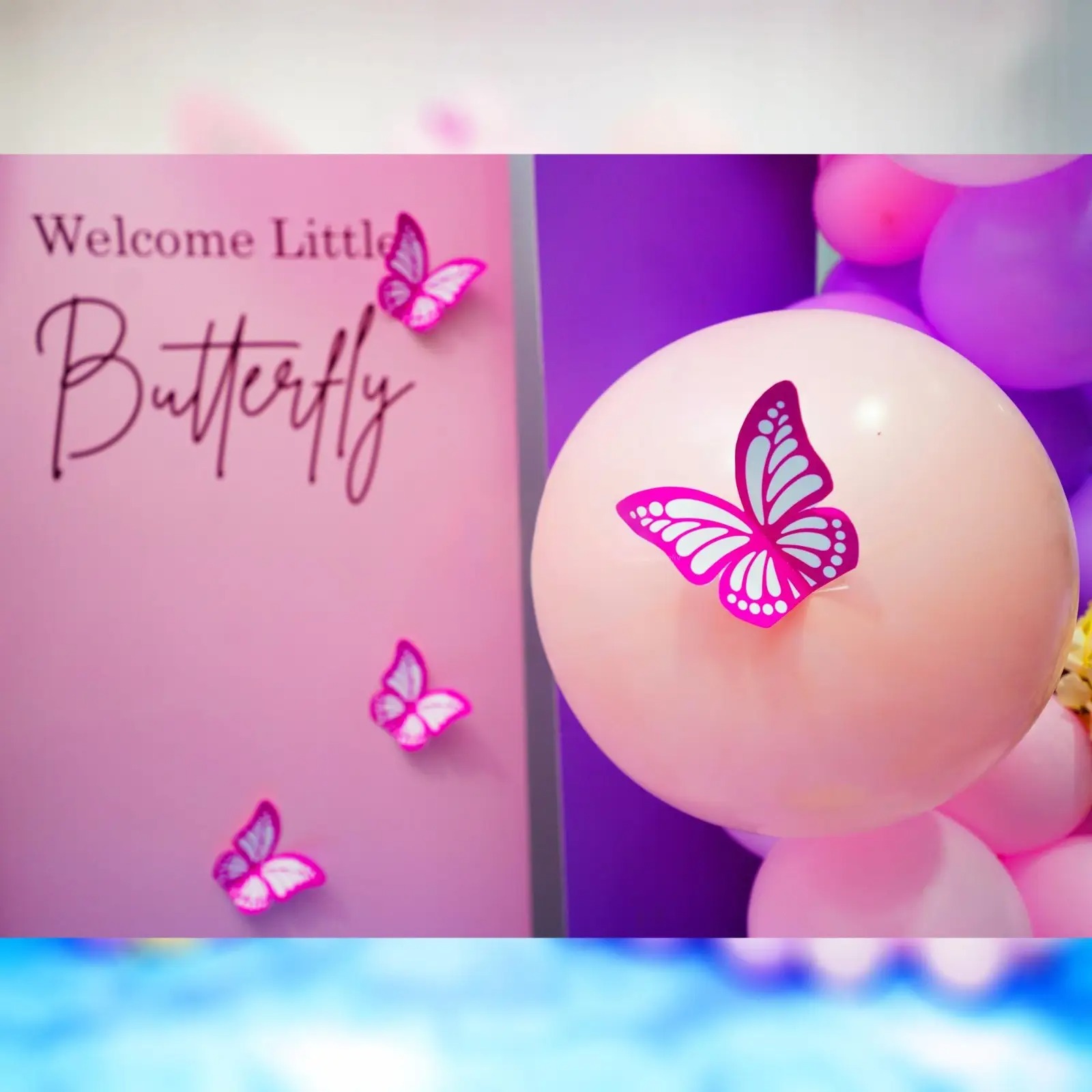 Whimsical Flutter Welcome Baby Decor