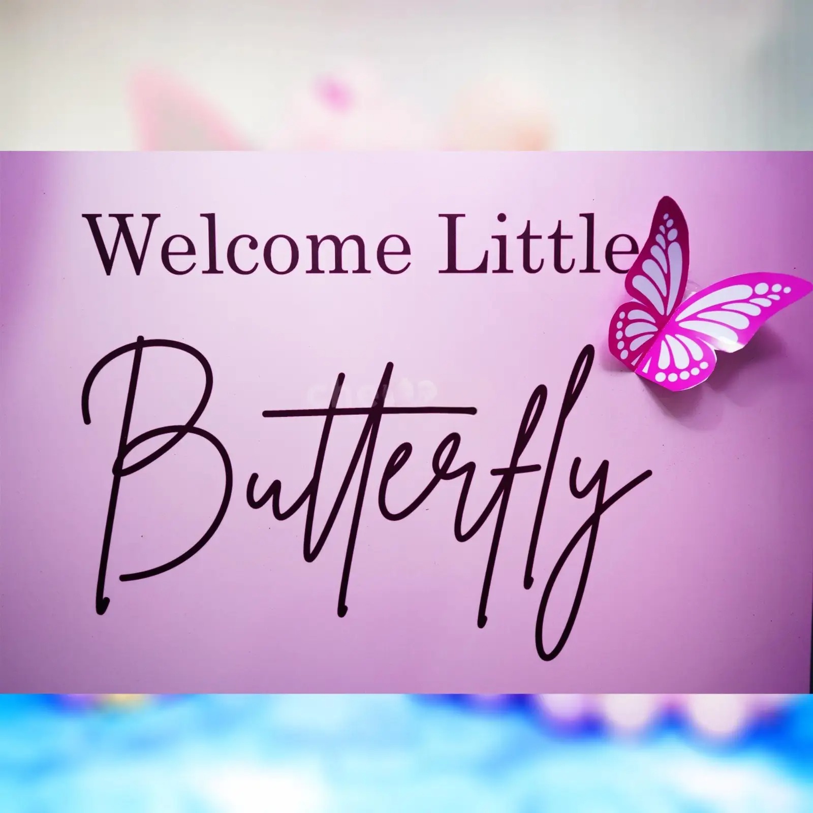 Whimsical Flutter Welcome Baby Decor