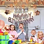 Rose Gold Theme Birthday Balloon Decor