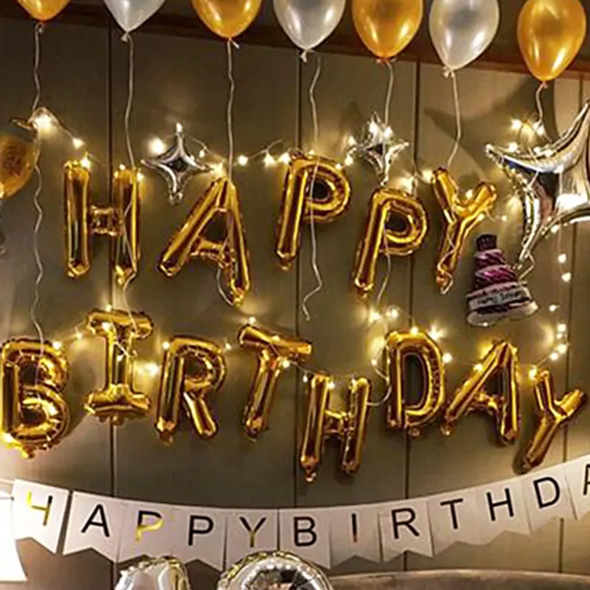 Birthday Sparkling Balloon Decor