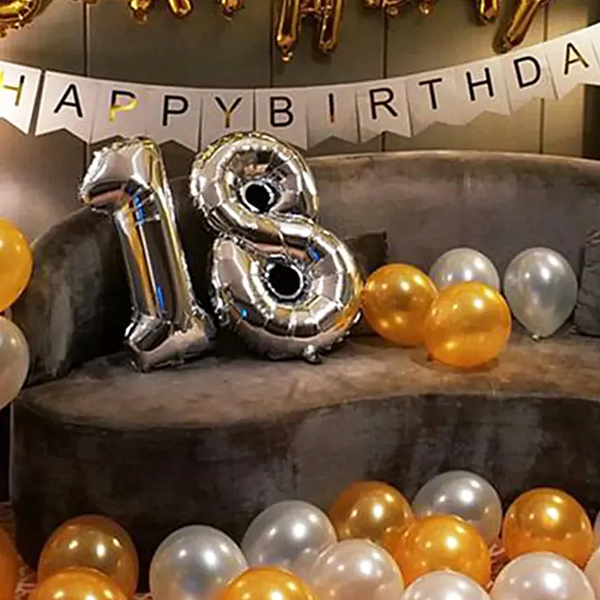 Birthday Sparkling Balloon Decor