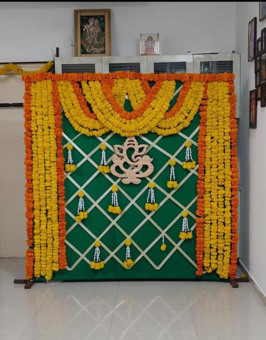 Haldi Decor with Ganesh