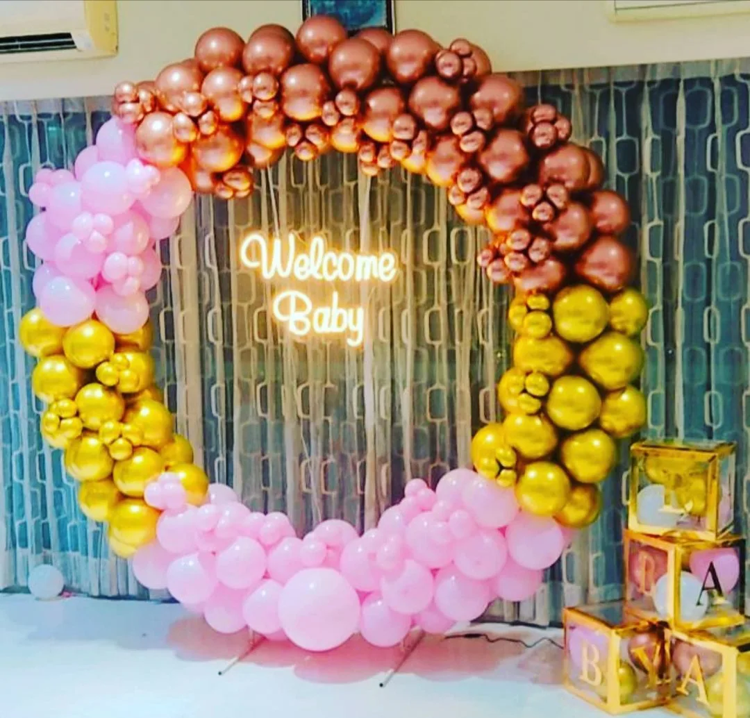 Welcome Baby Balloon Decor