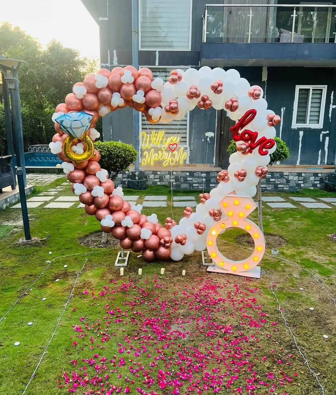 Heart Shaped Proposal Setup