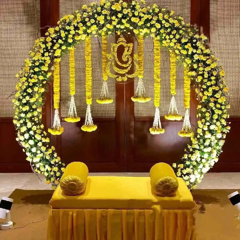 Haldi Ring Flower Decor