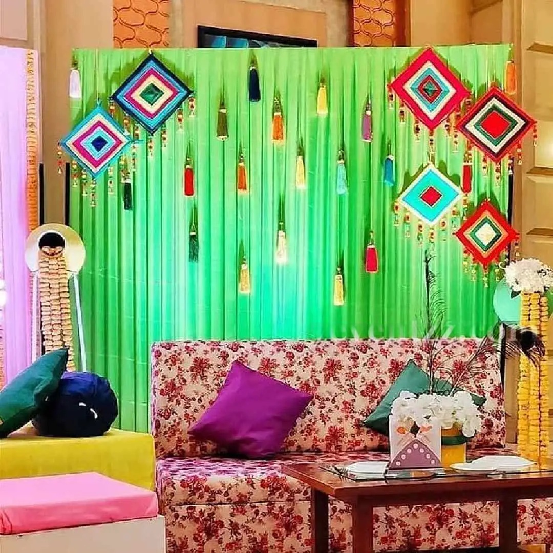 Simple Mehndi Backdrop