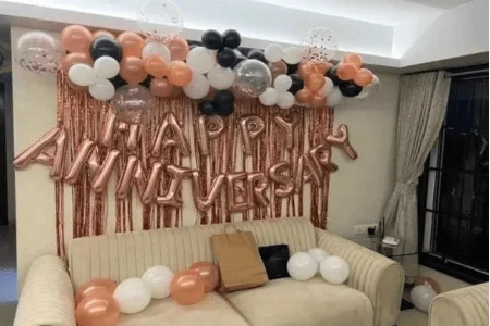 Rose Gold Anniversary Decoration