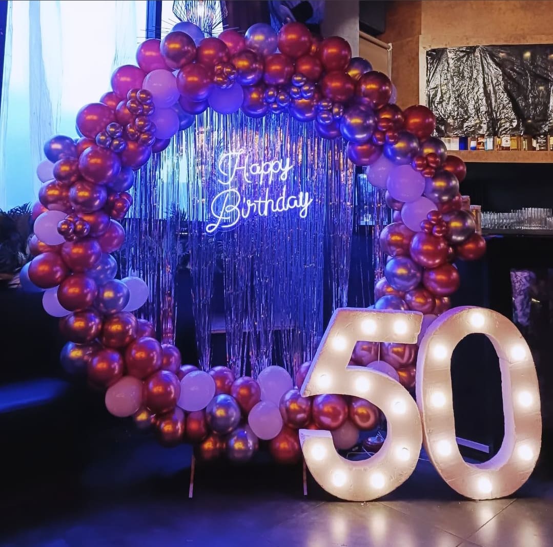 50th Birthday Ring Celebration Decor