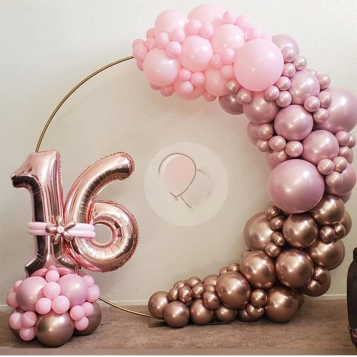 Sweet 16 Pink and Rose Gold Ring