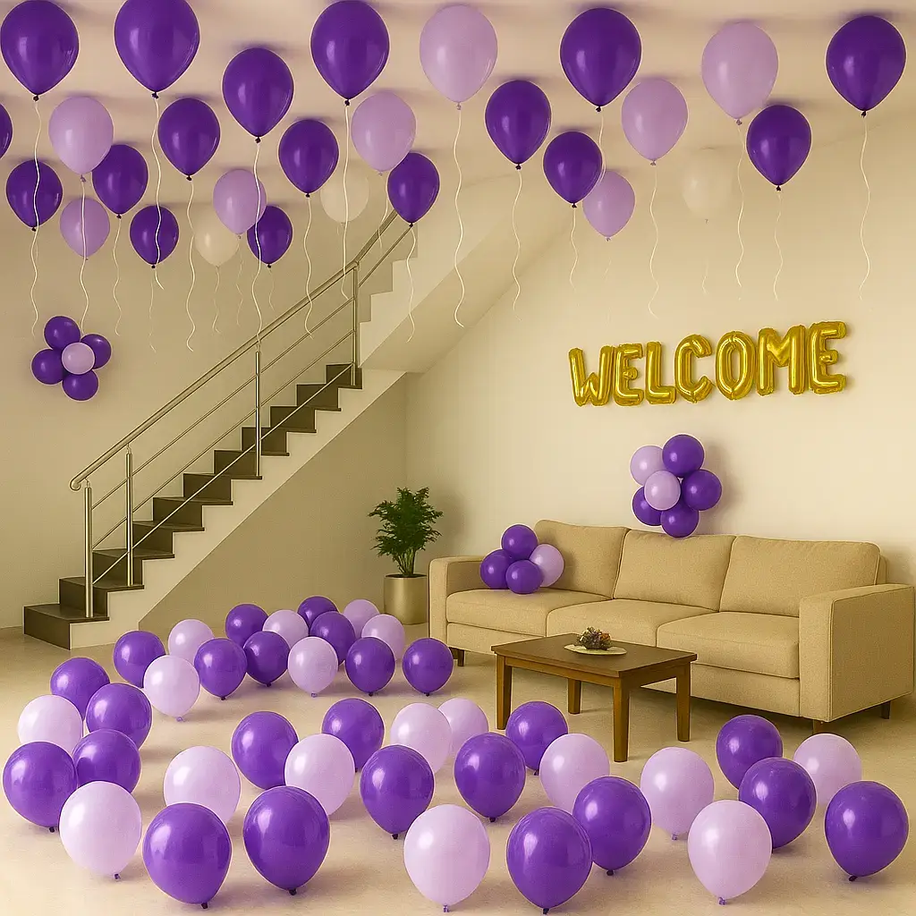 Simple Welcome Balloon Decoration