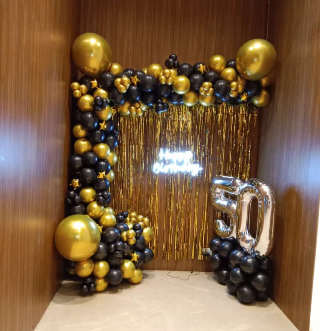 Black and Gold 50th Birthday