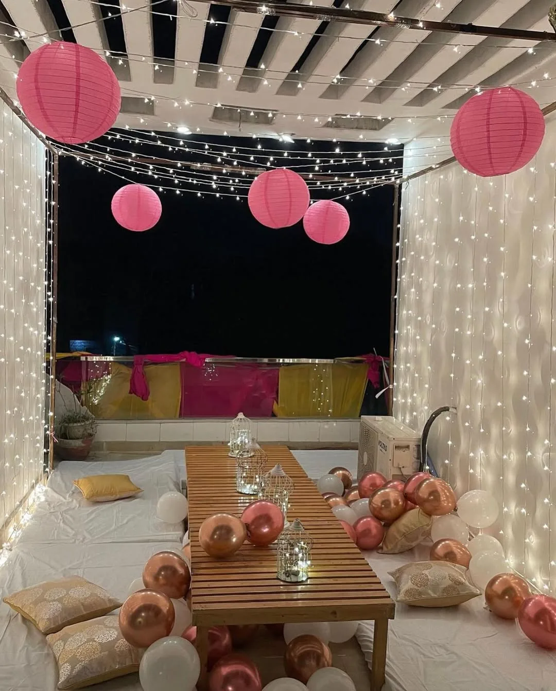 Elegant Rooftop Boho Dinner