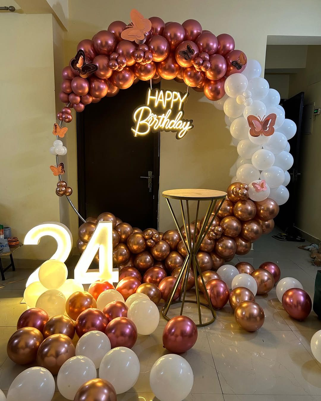 Elegant Butterfly-Themed Birthday Setup