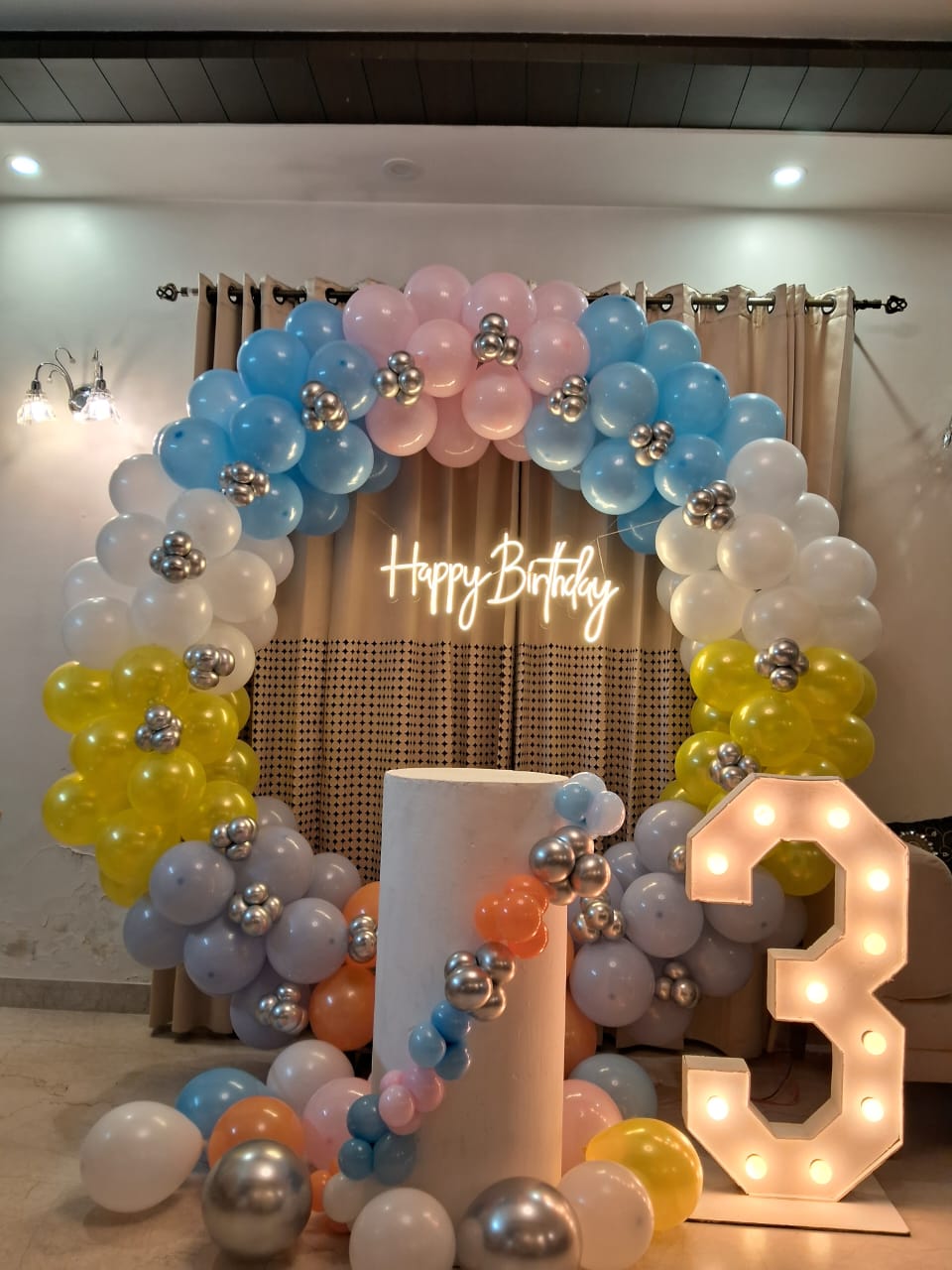 Color Pop Birthday Circle Arch