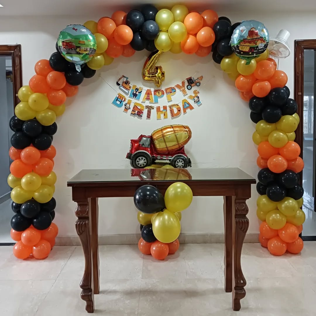 Construction Theme Birthday Arch
