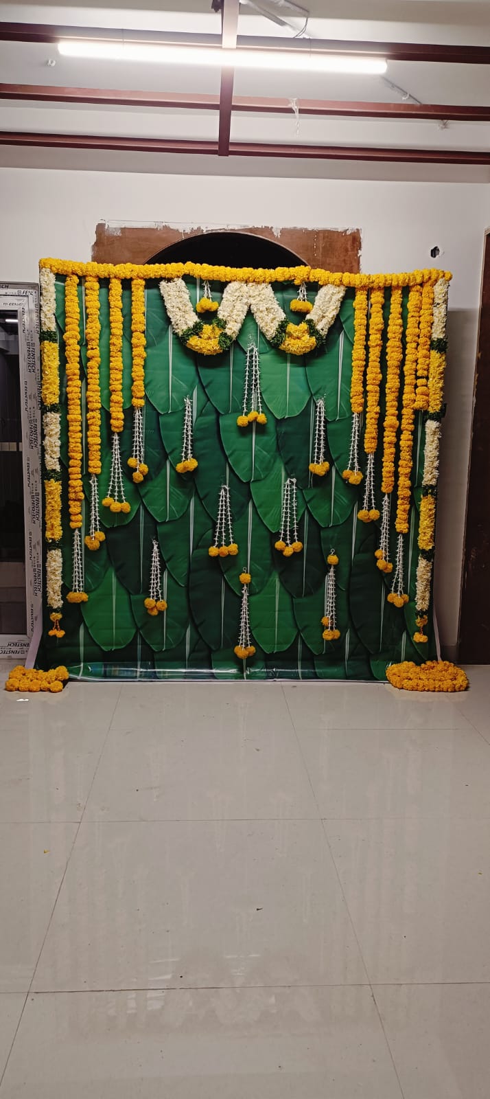 Haldi Decor with yellows flower