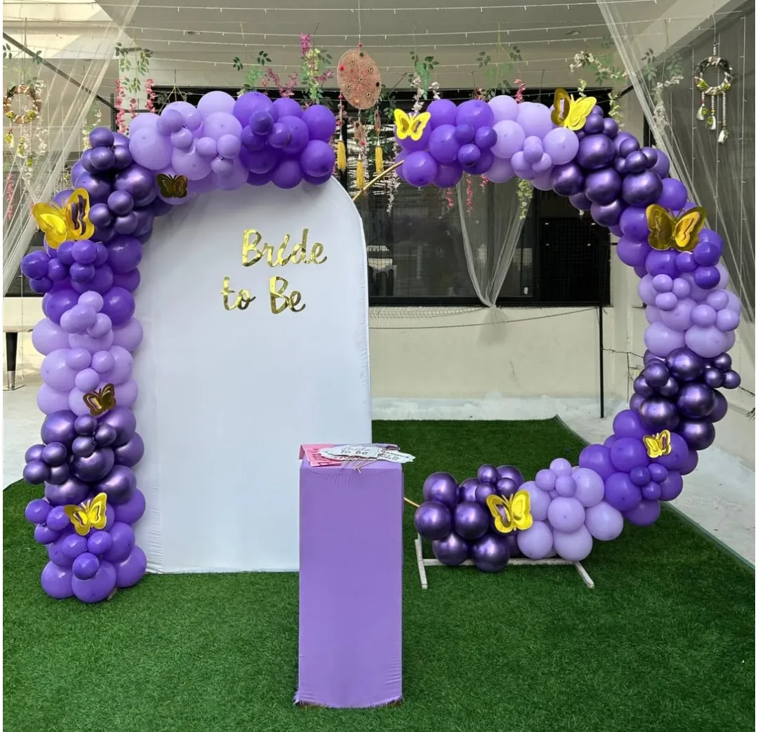 Elegant Lavender Bride-to-Be Backdrop