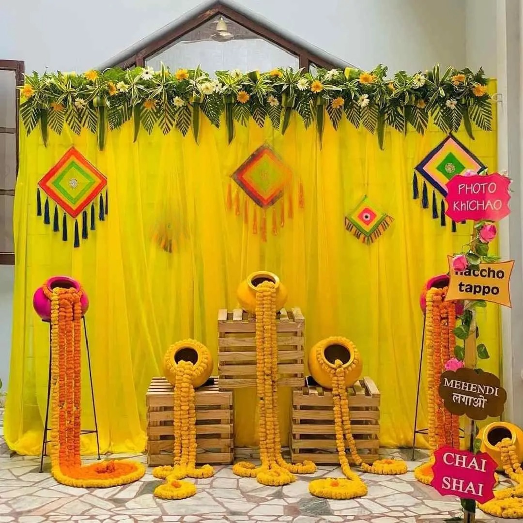 Mehendi Backdrop Decoration