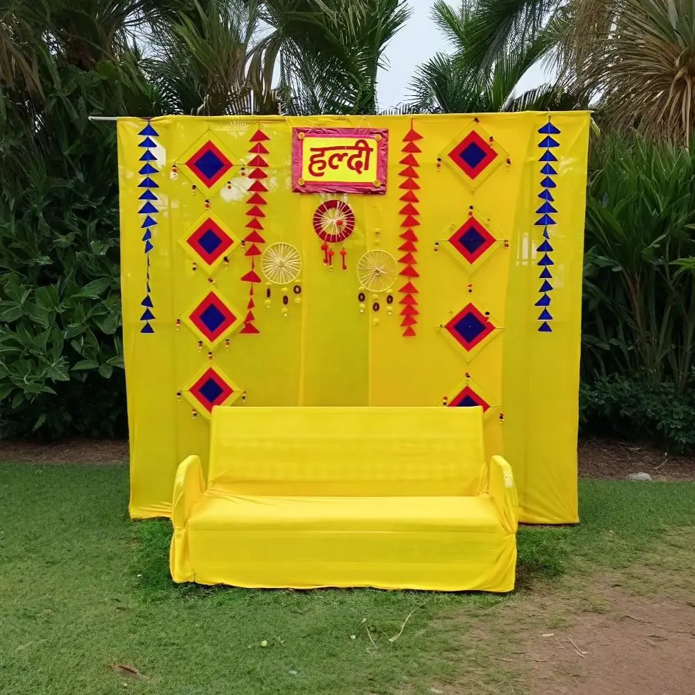Simple Haldi Decoration