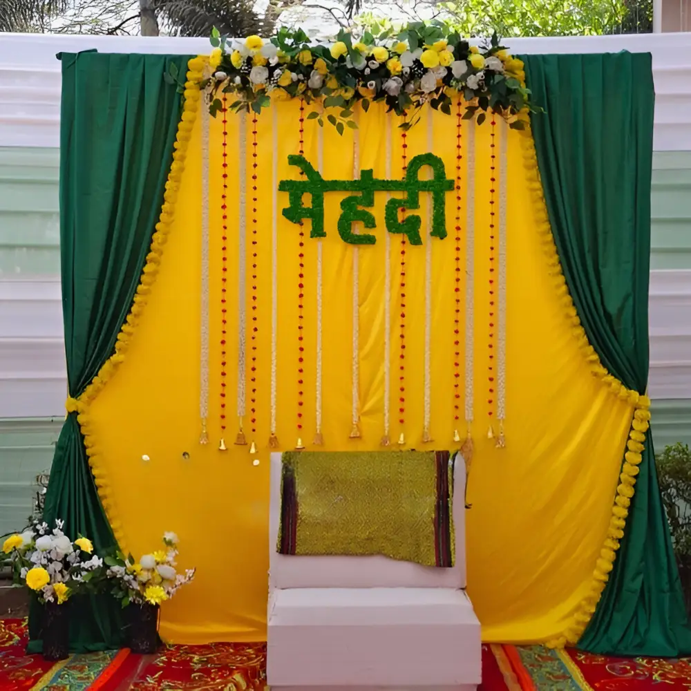 Simple Mehndi Decoration