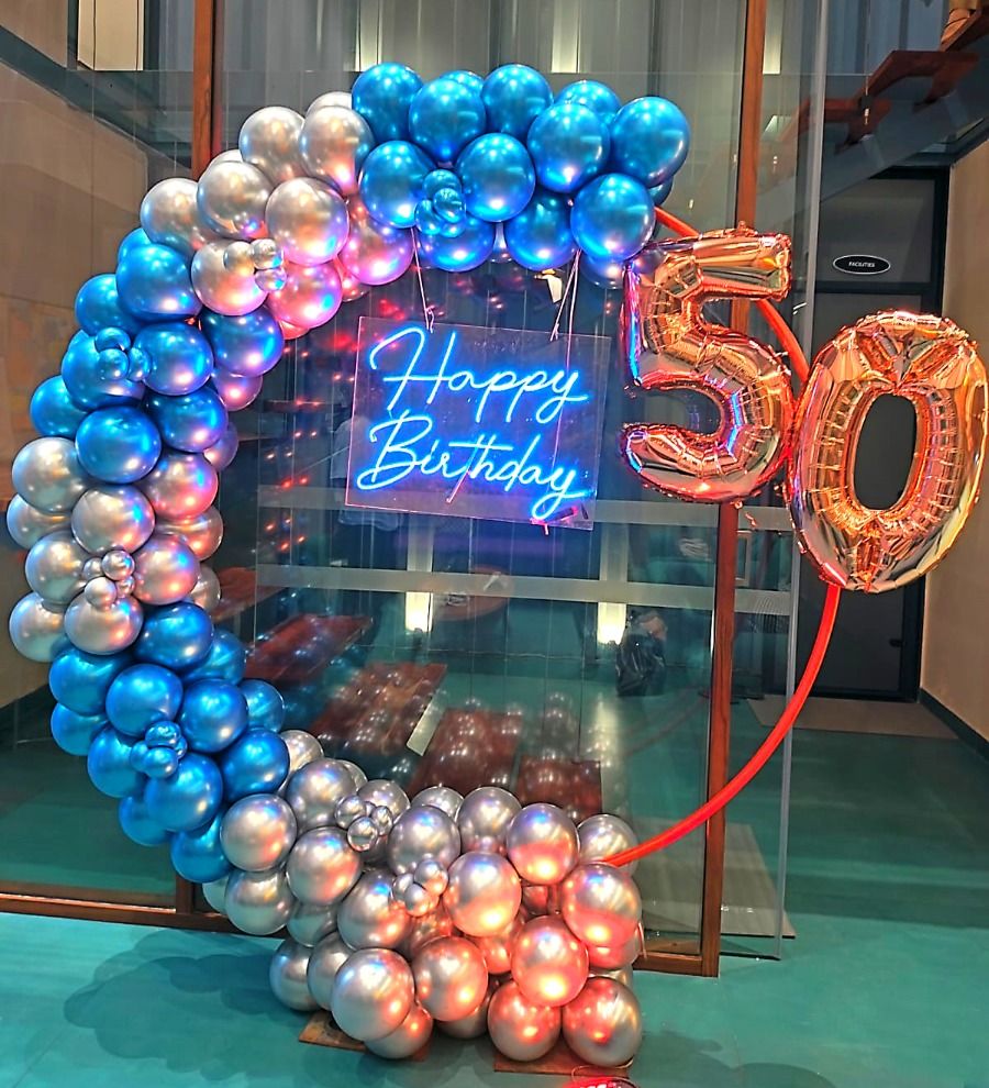 Birthday Decoration Ring Setup