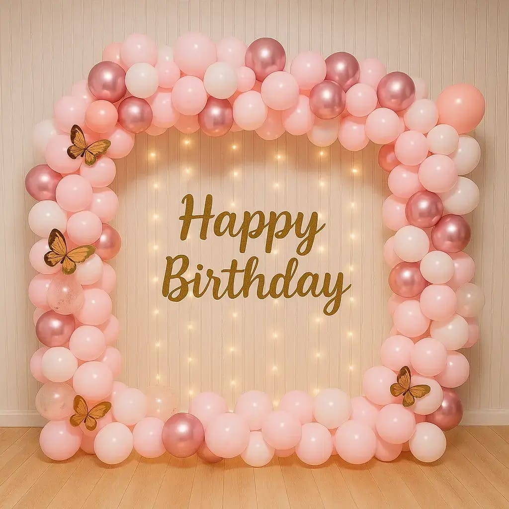 Butterfly Blush Birthday Frame