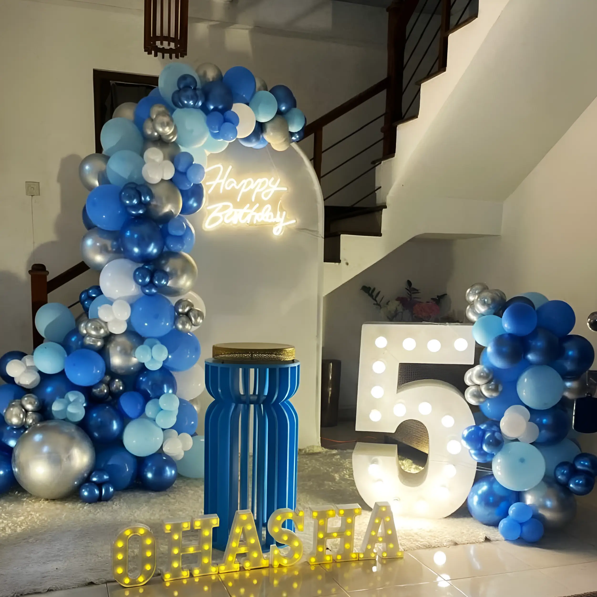 5th Birthday Balloon Decor