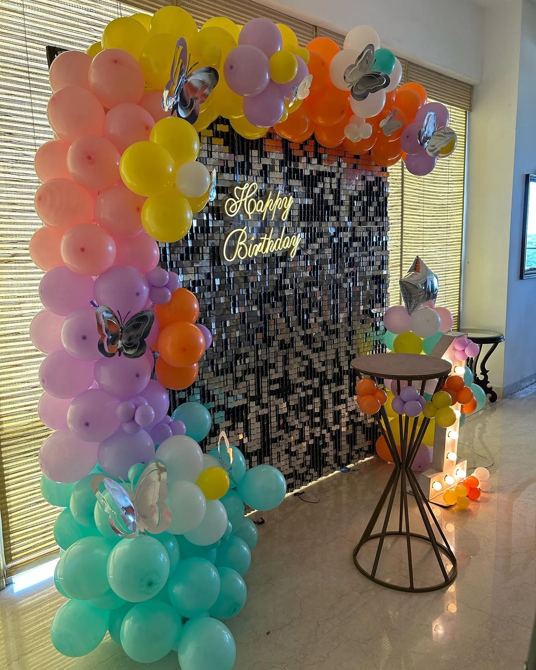 Butterfly Garden Birthday Backdrop