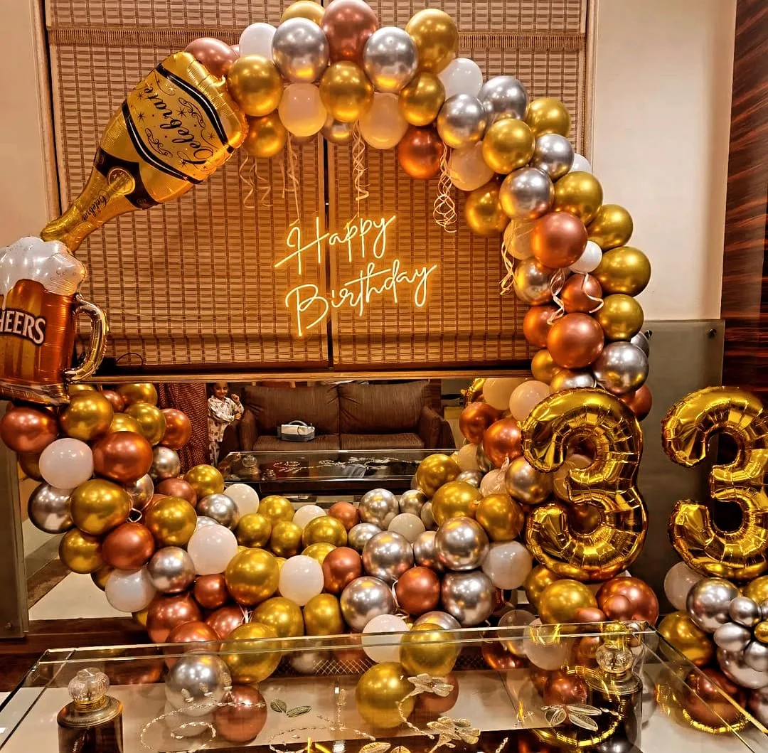 Champagne Birthday Celebration Balloon