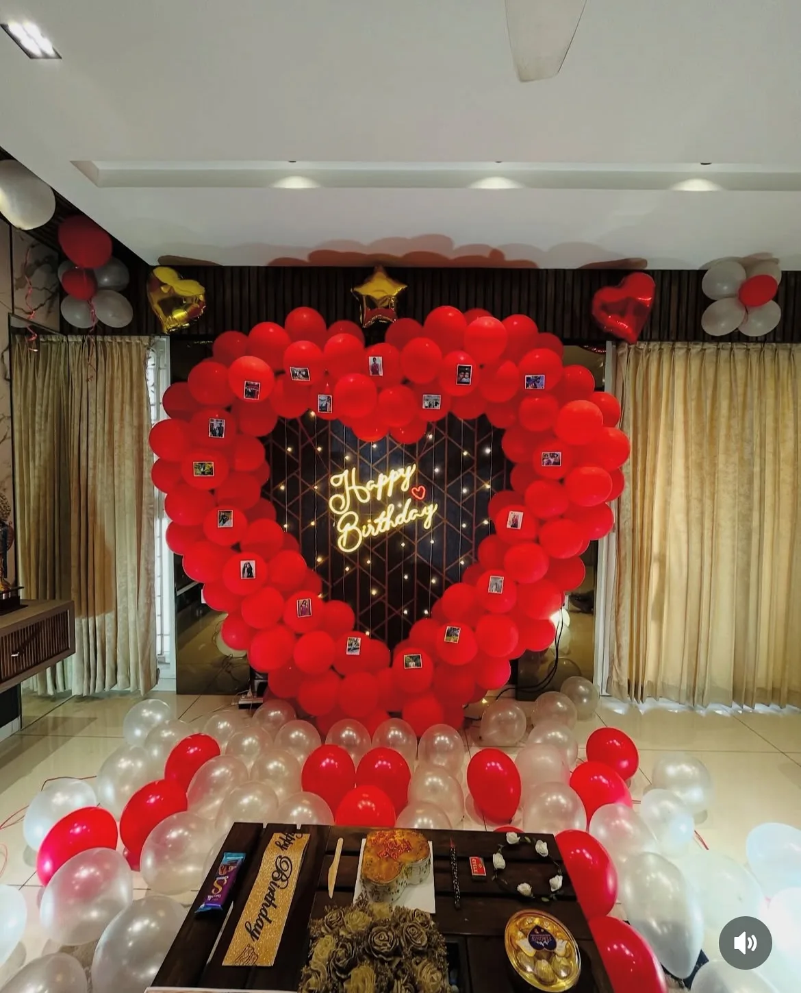 Heart-Shaped Balloon Decoration