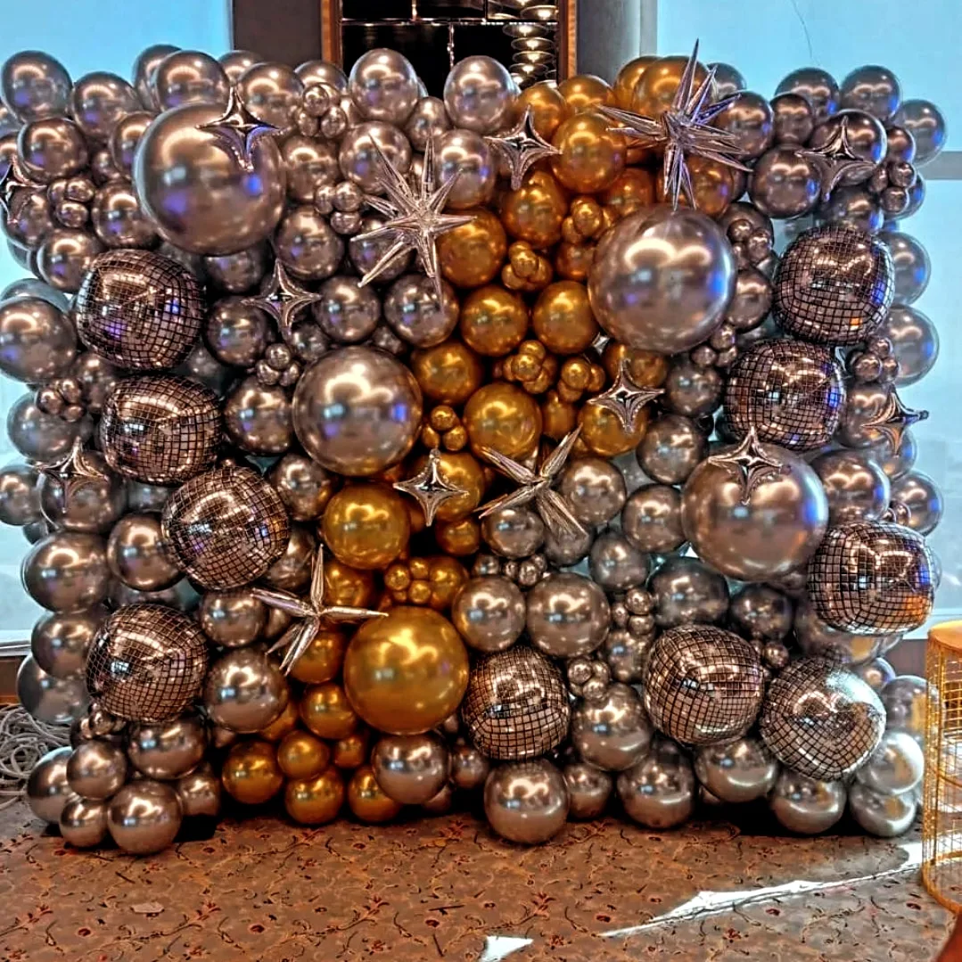 Luxe Metallic Balloon Wall
