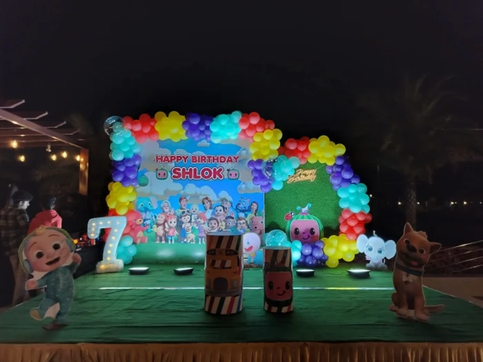 Multi-Colour 7th Birthday Decoration - Hyderabad