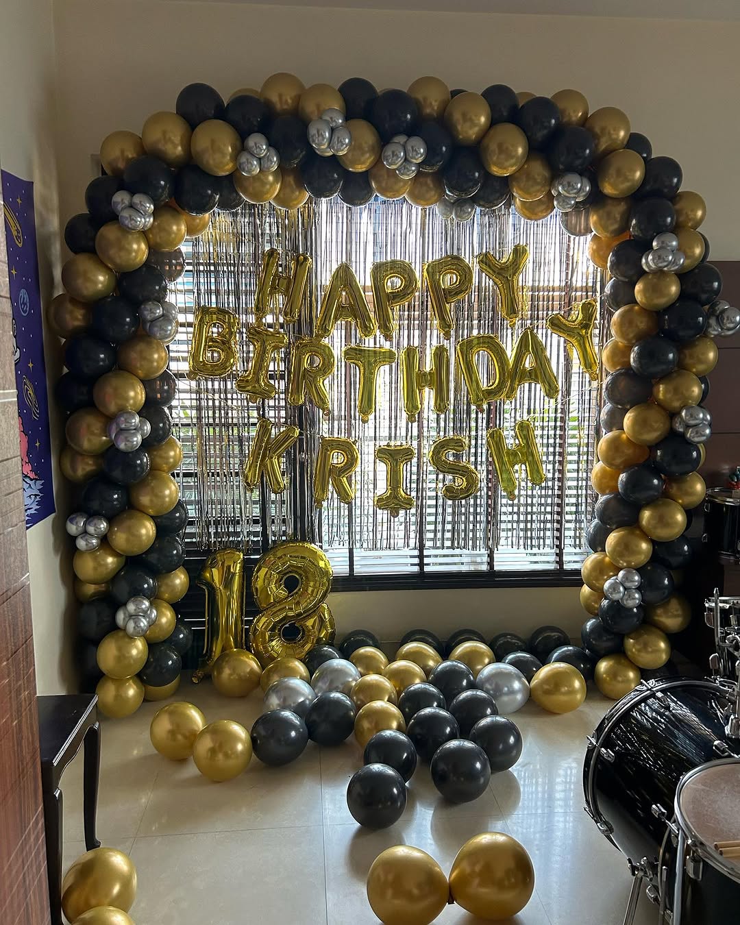 Luxe Black and Gold Birthday Celebration