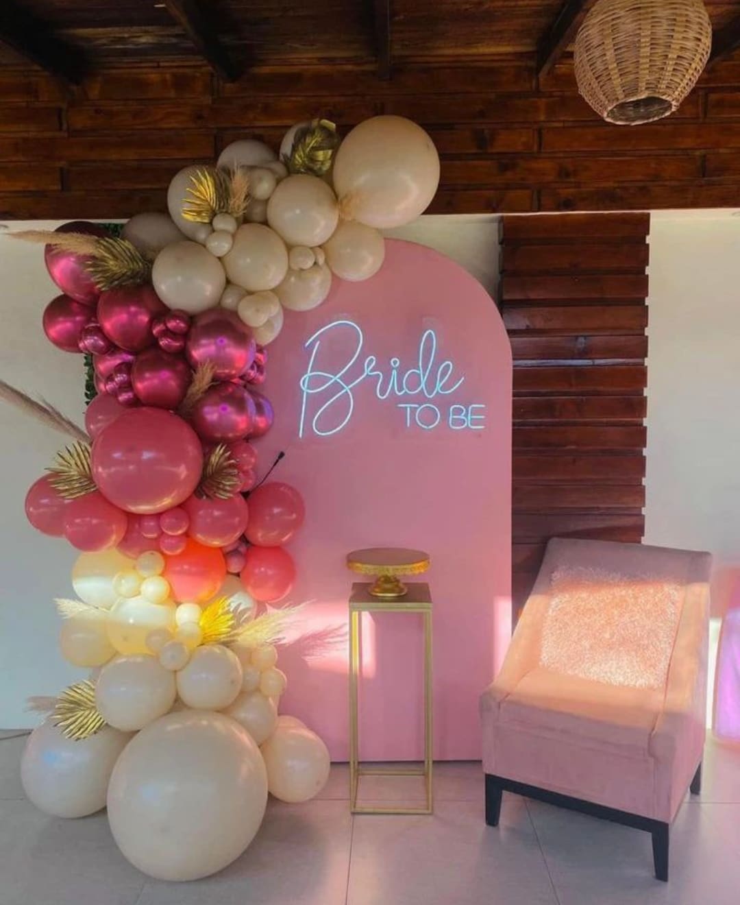 Bride-To-Be Elegant Balloon Backdrop